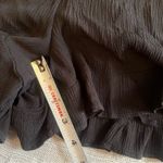 Maurice's Women’s Black Romper with Floral Embroidery Sz M Photo 8