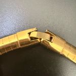 Vintage Unsigned Gold Tone 7mm Omega Chain 16” Choker Statement Necklace 25g. Photo 10