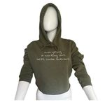 Bella Canvas Alien Cropped Green Fleece Hoodie M Everything is working out best case …​ Photo 3