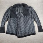 Apt. 9 Cardigan Sweater Womens Large Gray Oversized Grandpa Chunky Knit Open Photo 1