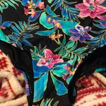 NWT SWIMSUITS FOR ALL Floral Sarong Front One Piece Swimsuit Size 34 Photo 3