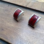 Vintage Mexico 925 Silver Red Jasper pendant and earrings. Photo 2