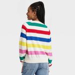 Disney Women's nwt  100 Striped Graphic Cardigan Photo 1