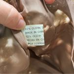 Woven Tan Crochet Floral Olefin Cotton Summer Shoulder Bag Purse Photo 4