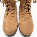 Sorel Emelie Combat Boot Womens 5 Waterproof Suede Gold Stars Boho Fairy Grunge Photo 2