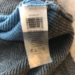 Vince Camuto  Womens Tunic Sweater Ribbed Pockets Striped Blue Gray Ivory L Photo 3