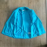 Alice + Olivia Shan Solid Oversized Satin Blazer - Ocean Blue - Size 4 Photo 3