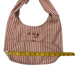 Striped Hobo Bag Red White Nautical Anchor Stars Tie Strap Shoulder Bag Photo 8
