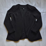 SheIn Black Open Front Blazer Jacket Women’s Medium Cardigan Style Photo 0