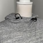 American Eagle  Flex Heather Gray Cowl Neck Hoodie Men’s Size M Zip Pockets Photo 5