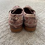 Kurt Geiger Loafers Snake Skin Print Silver Buckle Size 37 (6.5) Good Condition Photo 3