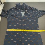 Tommy Hilfiger Blue Dog Print Long Sleeve Casual Shirt Dress Size XS FLAWED Photo 13
