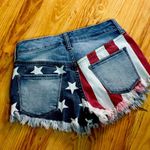Mossimo Supply Co American Flag Stars Stripes Jean Shorts 00 Photo 1