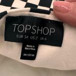 Topshop  Black & White Checkered Bandeau Crop Top Size 2 Photo 2