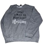Gildan brand cute gray sweatshirt with fun sayings on front! Photo 2
