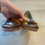 Christian Louboutin  Women’s Atalanta Flats Sandals Leather Cognac Size 37/7 US Photo 4