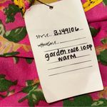 Betsey Johnson  NWT Pink Yellow Garden Rose Print Large Loop Infinity Scarf Photo 4