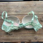 Victoria's Secret Victoria’s Secret Dream Angel Lined Demi Mint Lace Bra Size 34B Photo 3