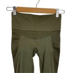 Alala  Essential Seamless Tight Leggings Ribbed and Perforated Size S Army Green Photo 4