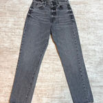 Slvrlake Premium Denim Womens 27 Cotton Black Charcoal Denim Jeans Distressed Photo 0