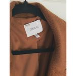 Greylin Bryce Brushed Oversized Long Coat Brown Button XS Winter Quiet Luxury Photo 8
