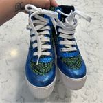 Jeffrey Campbell JC Play by Blue Green Glitter Platform Heels Size 8 Photo 2