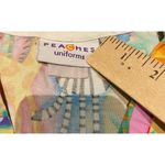 Peaches Uniforms Scrub Top Zebra Giraffe Birds Multicolor Dental Veterinarian Size L Photo 3