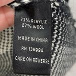 Sioni Sweater Cardigan Jacket Womens XL Black & White Buffalo Plaid Big Buttons Photo 5