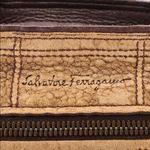 Salvatore Ferragamo TAN & BROWN DISTRESSED EMBOSSED LEATHER W/GANCINI FRINGE Photo 10