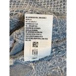 American Eagle Denim Chambray Peplum Top Smocked Embroidered Size Small Photo 7