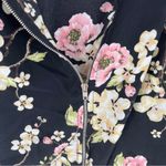 Torrid  Black Floral Lightweight V-Neck Full‎ Zip Front Tunic Cape Top Size 3X Photo 7