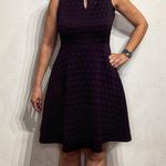 DKNY Eggplant Mini Fit Flare Dress Sz 10 Photo 0