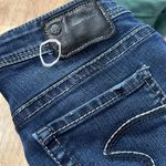 Silver Jeans Silver Aiko Kick Flare Dark Wash Crop Capri Jean Women 27 (30X22) Low Rise Denim Photo 6