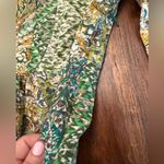 Anthropologie NWOT Green Floreat Dress Amelie 100% silk Kimono Style Boho size 4 Photo 6