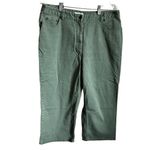 Charter Club Moss Green Meteorite The Lauren Fit Wide Leg Capris Photo 1