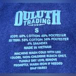 Duluth Trading Women’s Size S Cotton Blend Long Blue Sweatshirt Photo 1