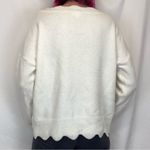 ee:some Women's Fuzzy Sweater M/L Med Medium Lg Large Ivory Cream Off White Warm Photo 1
