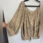 Denim & Supply Ralph Lauren Paisley Boho Tassel Tie Blouse - Size L Photo 3