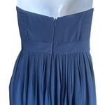 Jenny Yoo Aidan Chiffon Navy Blue Gown Formal Evening Dress - Size 8 Photo 5