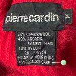 Vintage Red Angora‎ Wool Turtleneck Sweater office preppy medium Photo 3