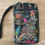 Sakroots  Multicolor Owl Pattern Wristlet Photo 0