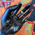 Vintage 18kt GE Two Tone Etched Band Photo 3