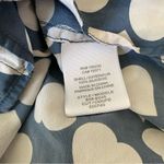 Equipment  Silk Blue White Heart Print Button Down Blouse shirt size small Photo 5