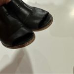 Madewell  The Marie Black Slingback‎ Stacked Heel Sandal Size 6 Photo 3