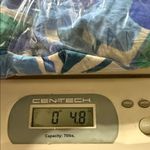 Timing  size medium andora geometric print button down top royal blue green nwt Photo 5