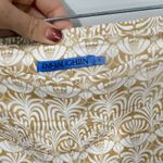 J. McLaughlin  Gold & Cream Printed Pants | Size 8  Description Photo 1