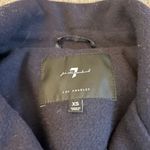 7 For All Mankind Navy Double-Breasted Jacket with Gold Buttons Photo 3