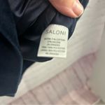 SALONI New Greta ruffle mini dress cotton velvet size dark navy US size 2 witchy Blue Photo 5