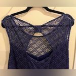 Trixxi Size 22 Navy Blue Lace Overlay Lined Keyhole Back Dress Photo 6