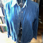 Tommy Hilfiger  denim button down size 16 classic shirt Photo 0